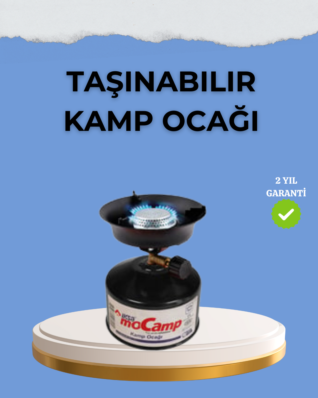 Kompakt ve Hafif Kamp Ocağı Seti Gaz Tüplü - Lisinya