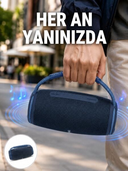 Net Stereo Ses Sunan IPX5 Su Geçirmez Bluetooth Hoparlör Yeni Nesil - Lisinya