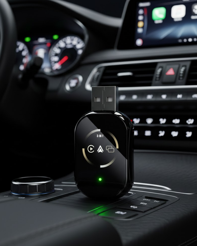 Araç İçi Kablosuz CarPlay Android Auto AirPlay Adaptörü - Lisinya