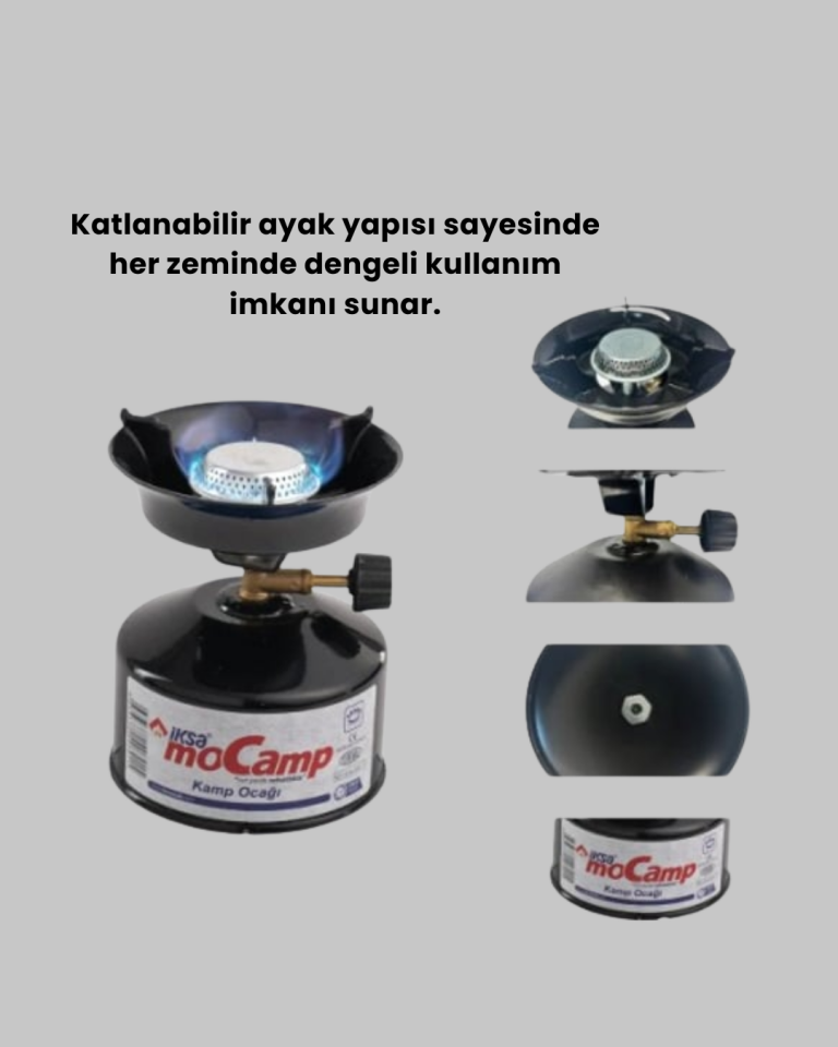 Outdoor Kamp Ocağı Seti Çakmak Gazlı Taşınabilir - Lisinya