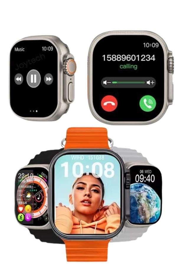 Akıllı Saat Çok Fonksiyonlu Unısex Sosyal Medya Girişli Bluetooth Bağlantılı - Lisinya