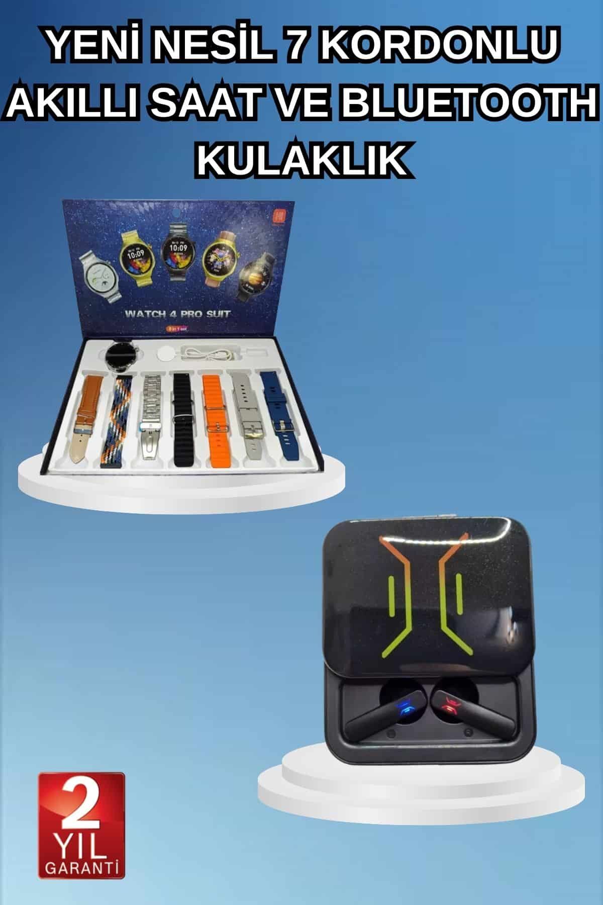 2025 Model Kablosuz Kulaklık ve Yeni Nesil Akıllı Saat Metal Kayış Plastik Kayış - Lisinya