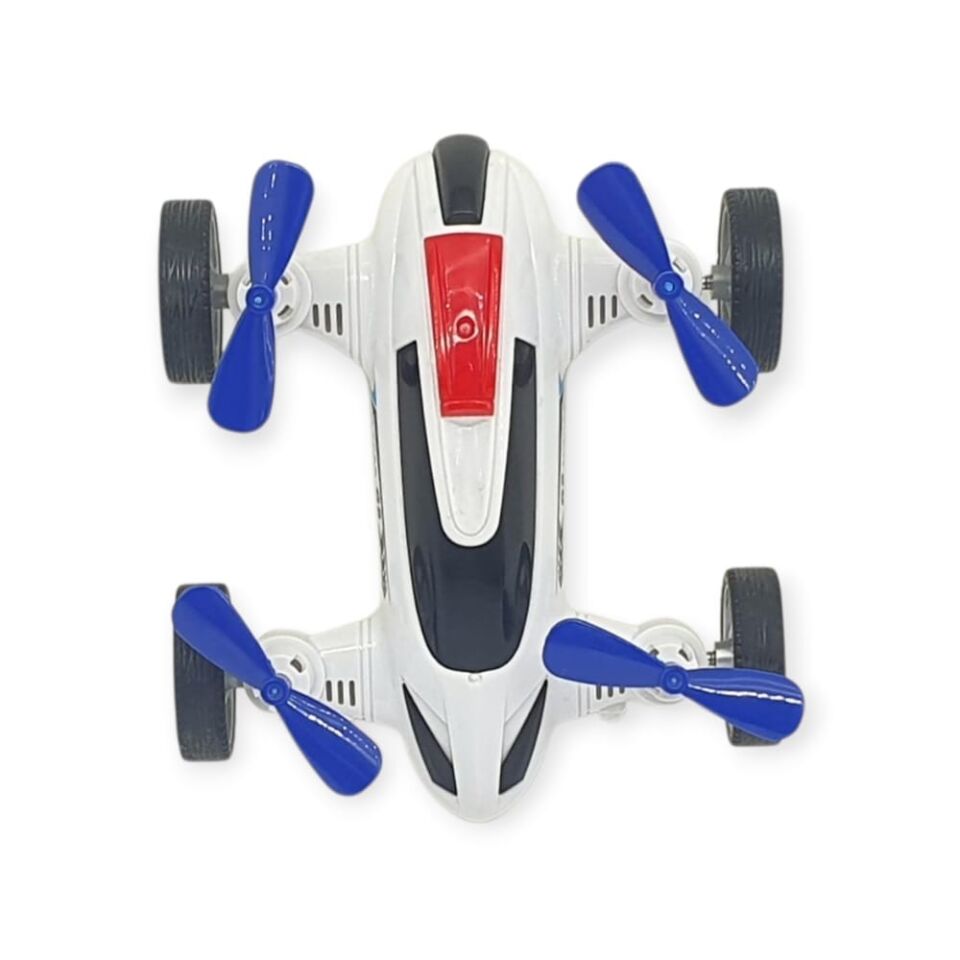 Sürtmeli Drone Araba Hareketli Pervane - Beyaz (Lisinya)