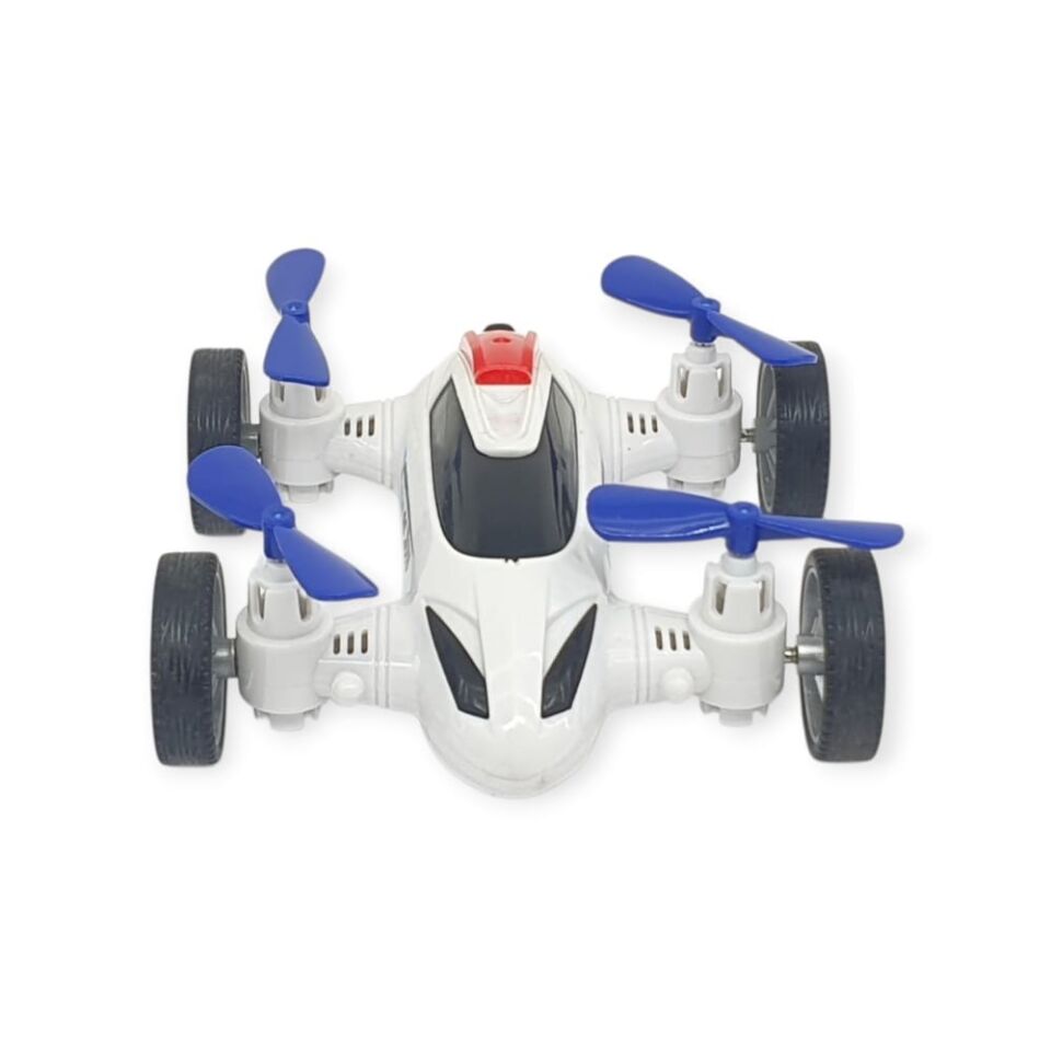 Sürtmeli Drone Araba Hareketli Pervane - Beyaz (Lisinya)