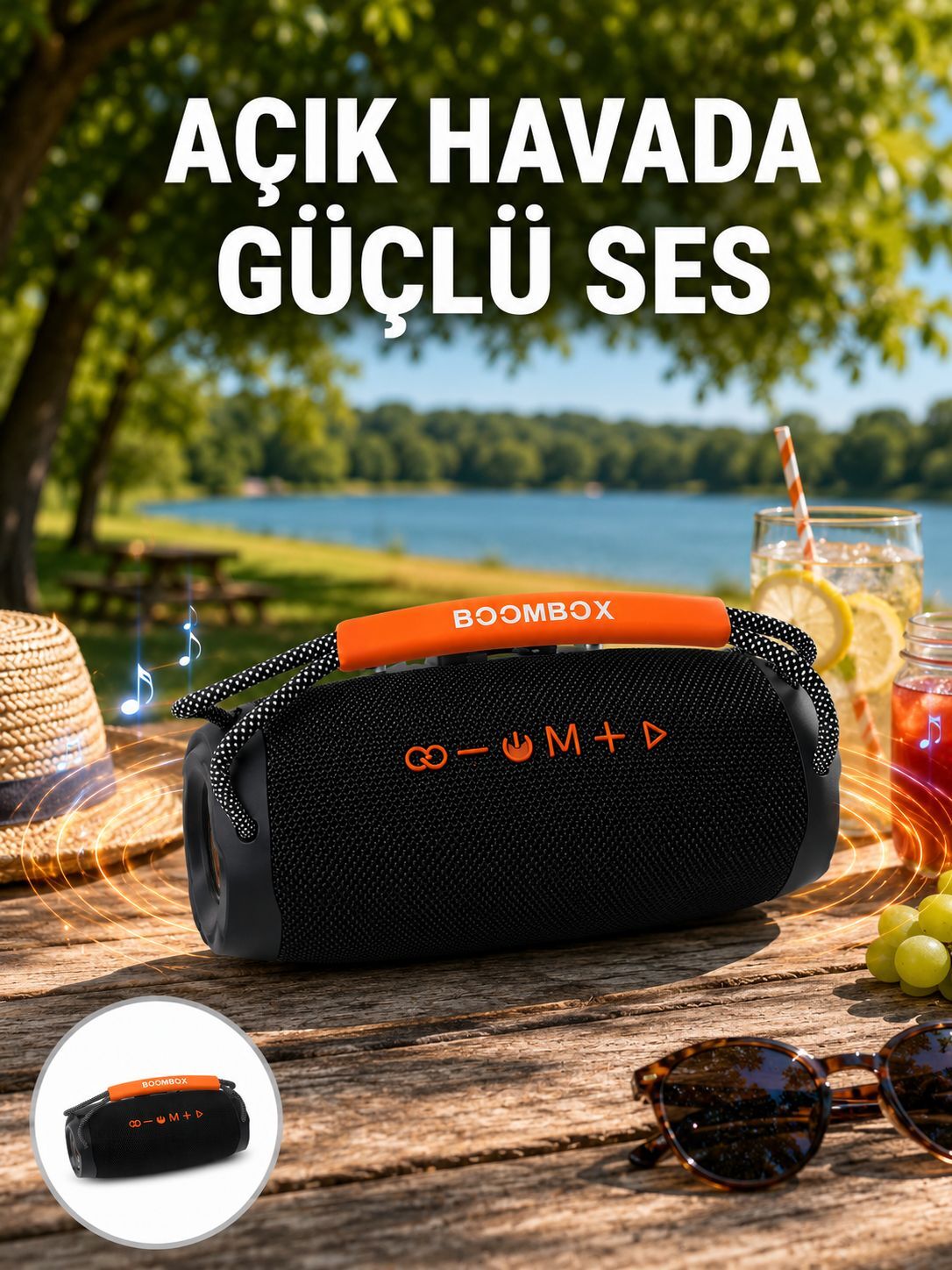 Bluetooth 5.1 Kablosuz Hoparlör Derin Bas RGB Işıklı Yeni Nesil - Lisinya