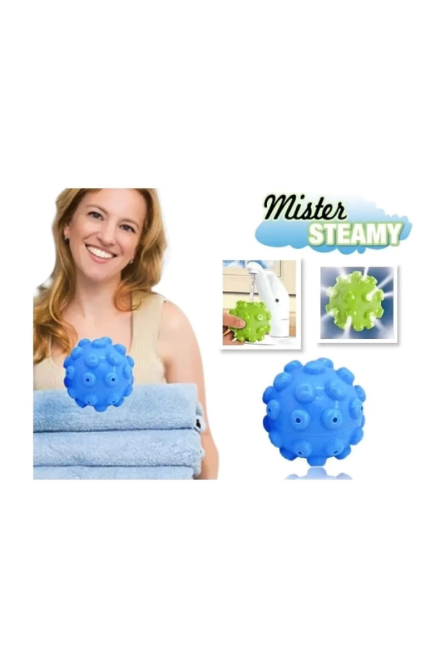 Mister Steamy Buharlı Çamaşır Kurutma ve Ütü Topları (2'li) ( Lisinya )