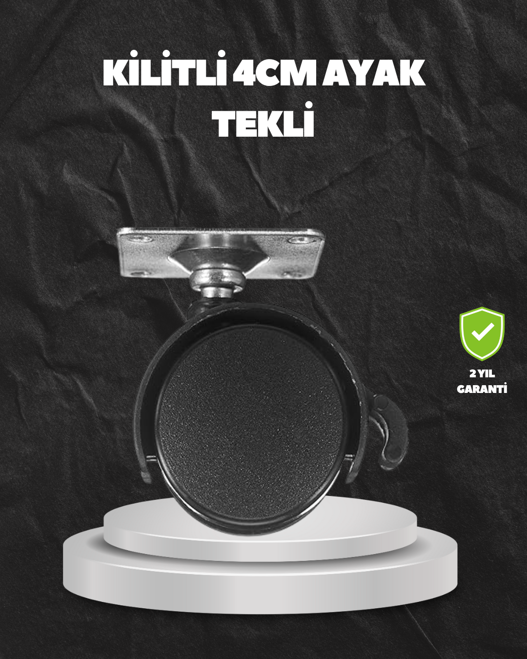 Kilitli 4 cm Evrensel Tekerlek Ayak Tek Adet - Lisinya