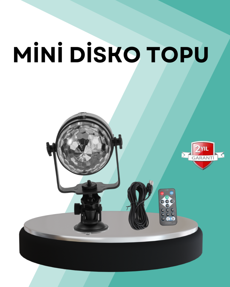Uzaktan Kumandalı RGB Disko Projektör Işığı - Lisinya