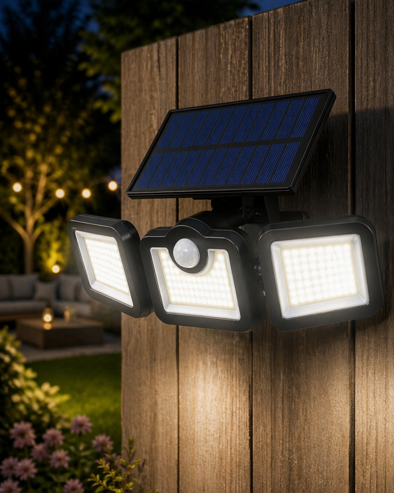 Hareket Sensörlü Solar Bahçe Lambası Güçlü LED Duvar Projektörü - Lisinya