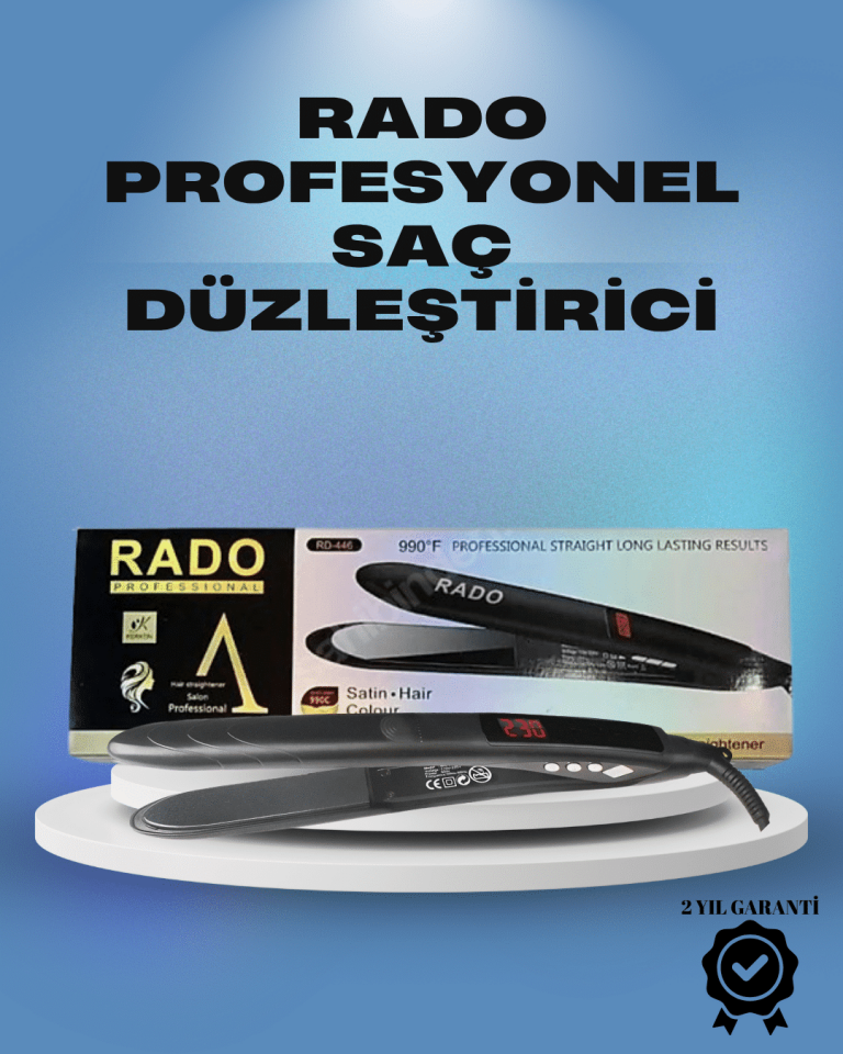 Rado RD-446 Hızlı Isınan Profesyonel Düzleştirici - Lisinya