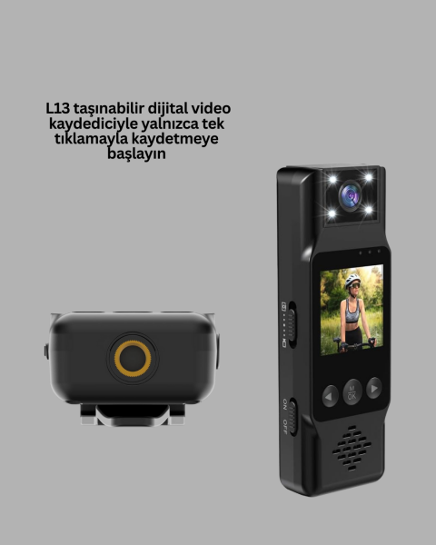 Taşınabilir Full HD Mini Kamera TFT Ekranlı