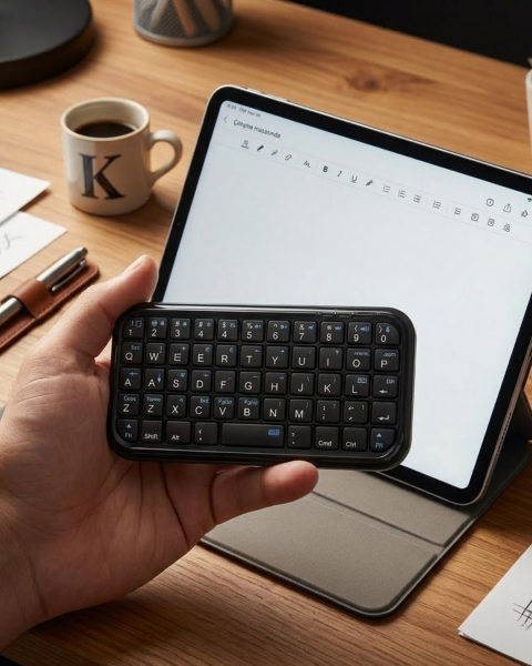 Mini Bluetooth Klavye Kablosuz Taşınabilir Cep Boyutu Klavye