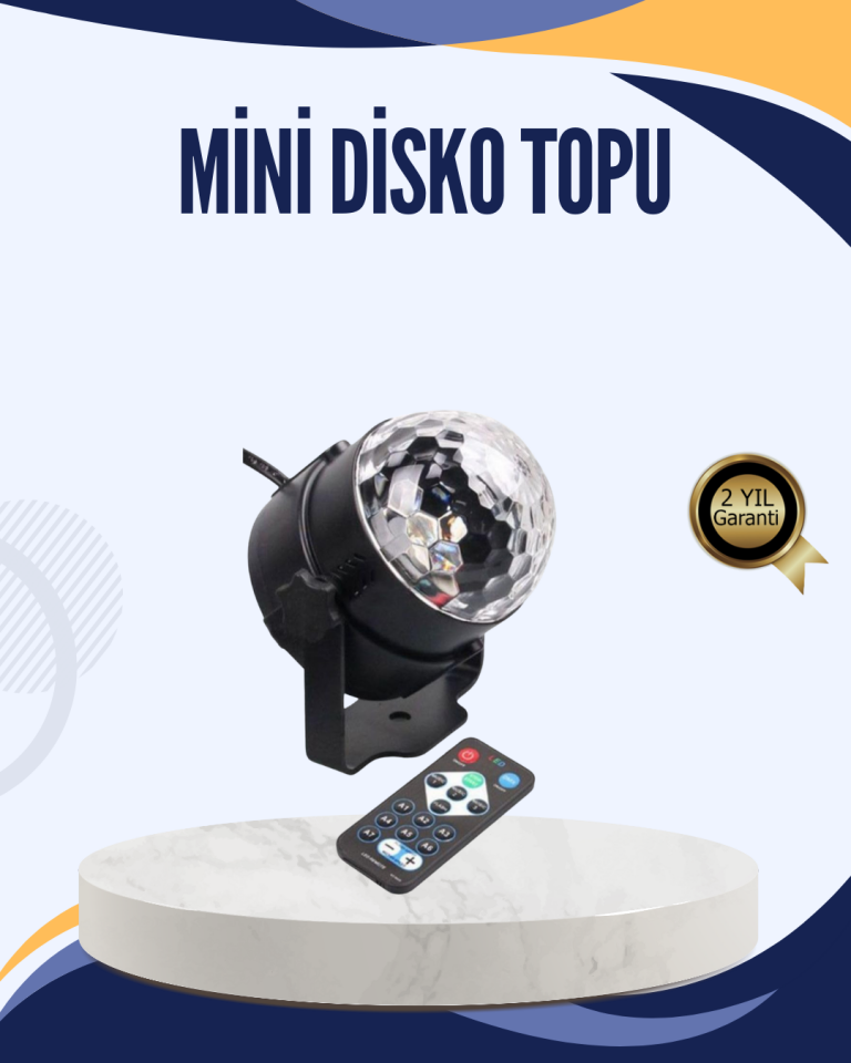 Müzik Sensörlü Renkli LED Parti Işığı - Lisinya