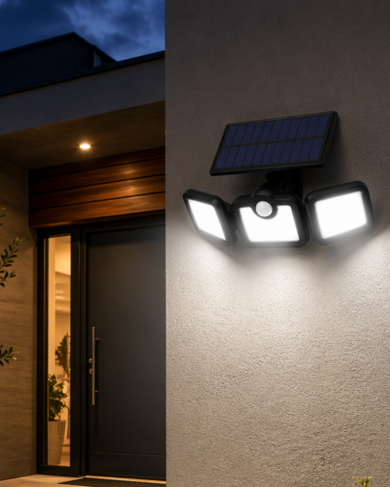 YamanHobi Solar Sensörlü LED Projektör Hareket Algılamalı Dış Mekân Lambası