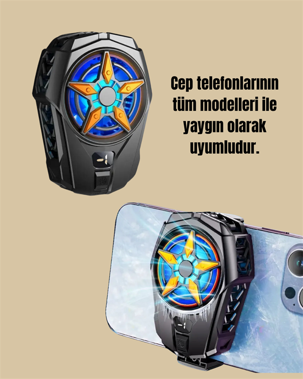 Yarı İletken Soğutmalı Mobil Fan – Akıllı Telefonlar İçin Soğutucu - Lisinya