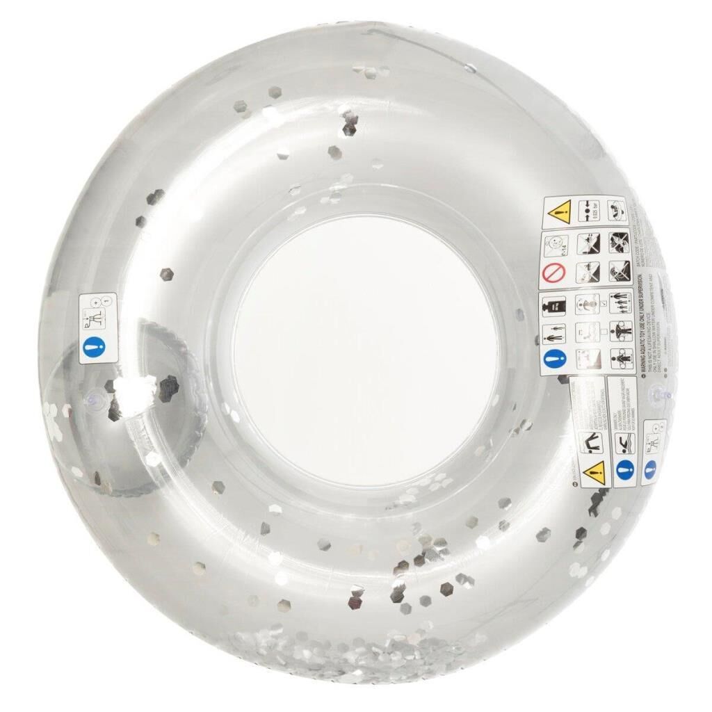 Gümüş Renkli Simli Dev Simit 109 Cm - 554396-ALTIN (Lisinya)