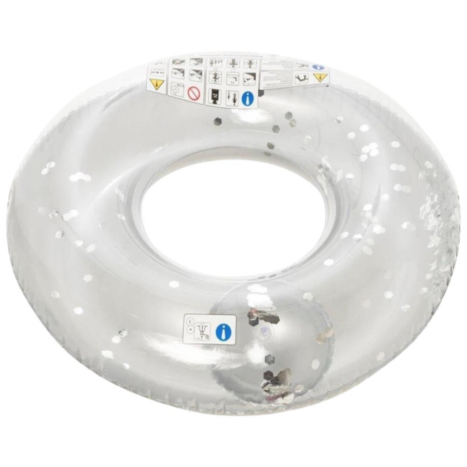 Gümüş Renkli Simli Dev Simit 109 Cm - 554396-ALTIN (Lisinya)