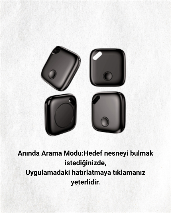 Bluetooth Destekli Akıllı Takip Cihazı | Mobil Uygulama Kontrollü | Kaybolan Eşyalar İçin Konum Bulma Teknolojisi - Lisinya