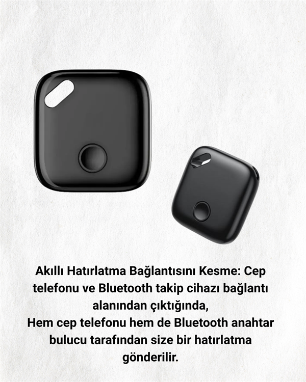 Bluetooth Destekli Akıllı Takip Cihazı | Mobil Uygulama Kontrollü | Kaybolan Eşyalar İçin Konum Bulma Teknolojisi - Lisinya