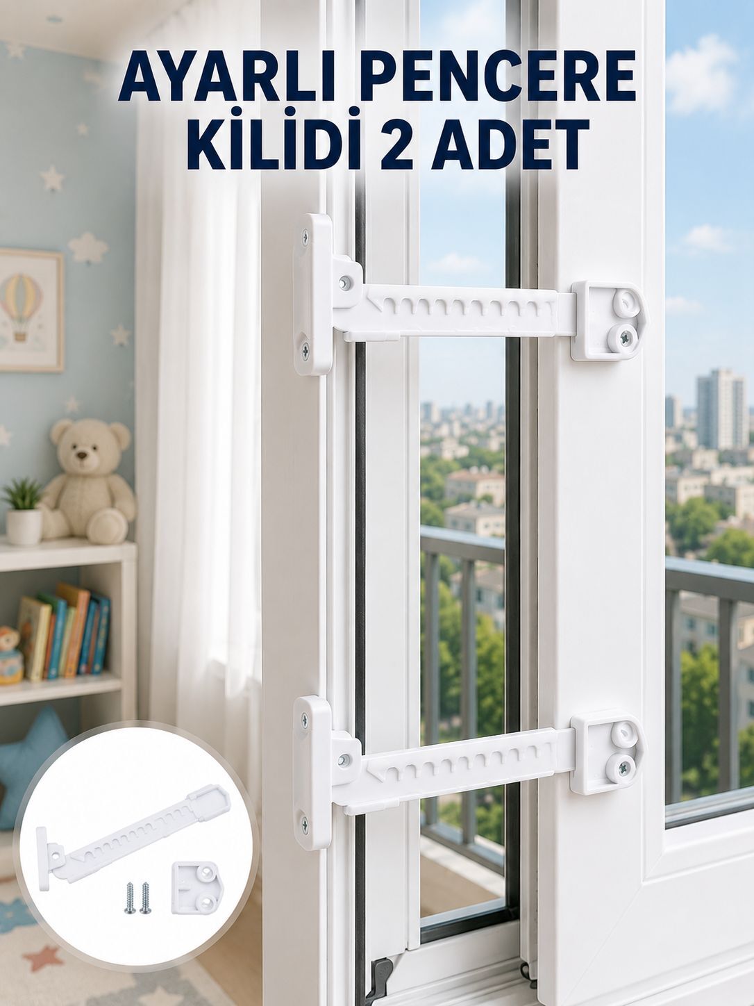 İçe Açılan Pencereler İçin Güvenlik ve Sınırlayıcı Aparat Yeni Nesil - Lisinya