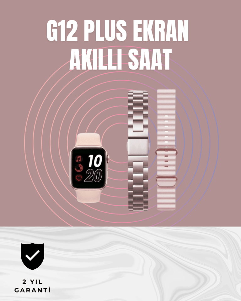 Titreşimli Bildirimli Akıllı Saat – Nabız, GPS, Spor Modları, Telefon Eşleştirme Özellikli