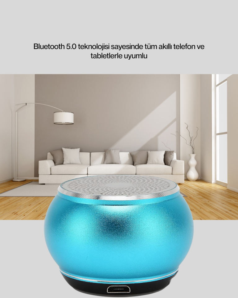Taşınabilir Bluetooth Hoparlör | Dış Mekân ve Seyahat İçin İdeal - Lisinya