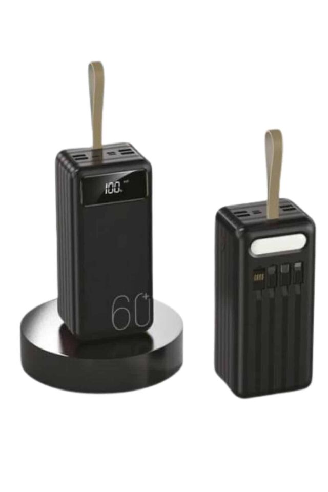 Powerbank 60.000 Mah Taşınabilir Şarj Hızlı El Fenerli Dijital Göstergeli - Lisinya