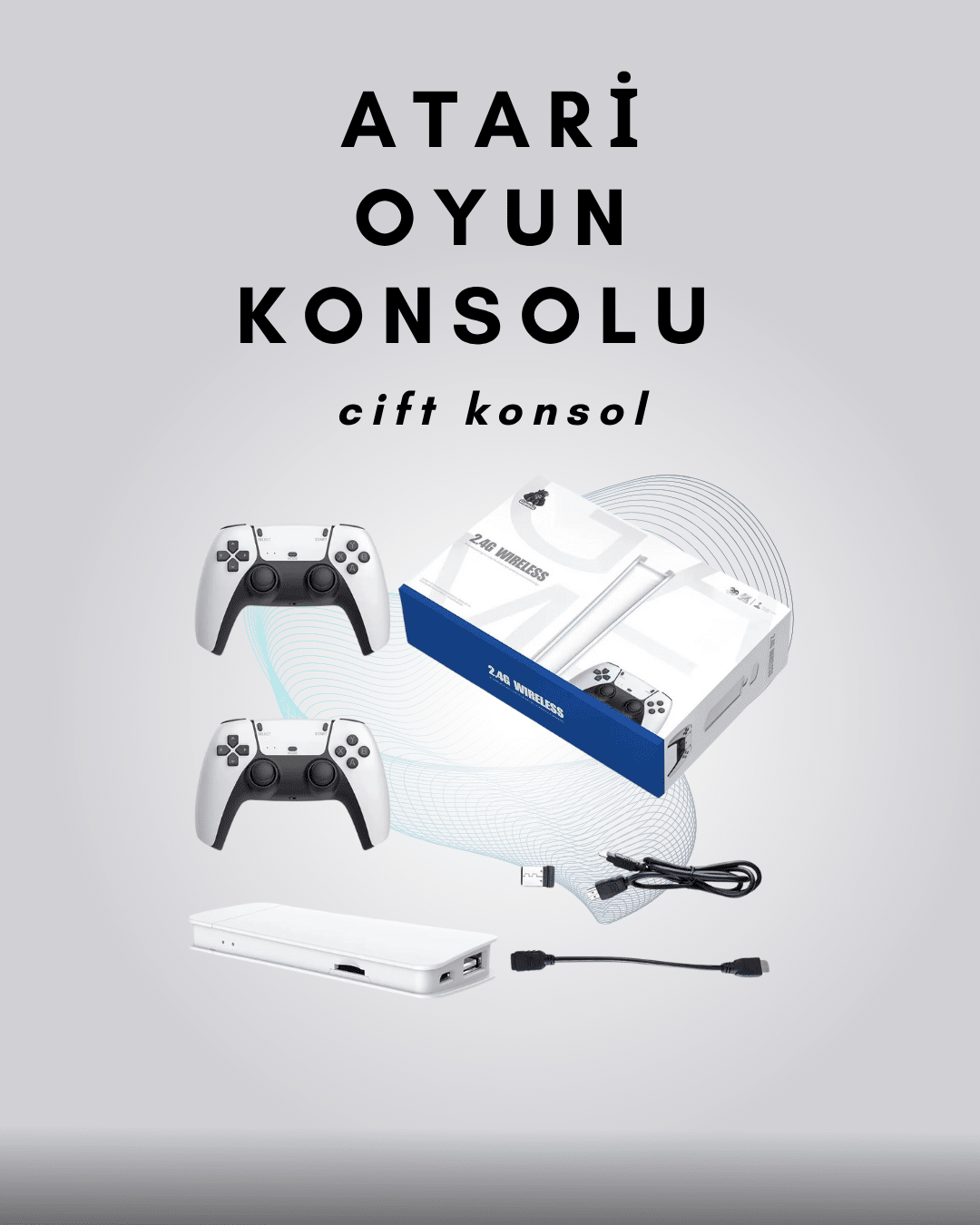 4K Destekli Bluetooth Retro Oyun Konsolu – M15 Modeli - Lisinya