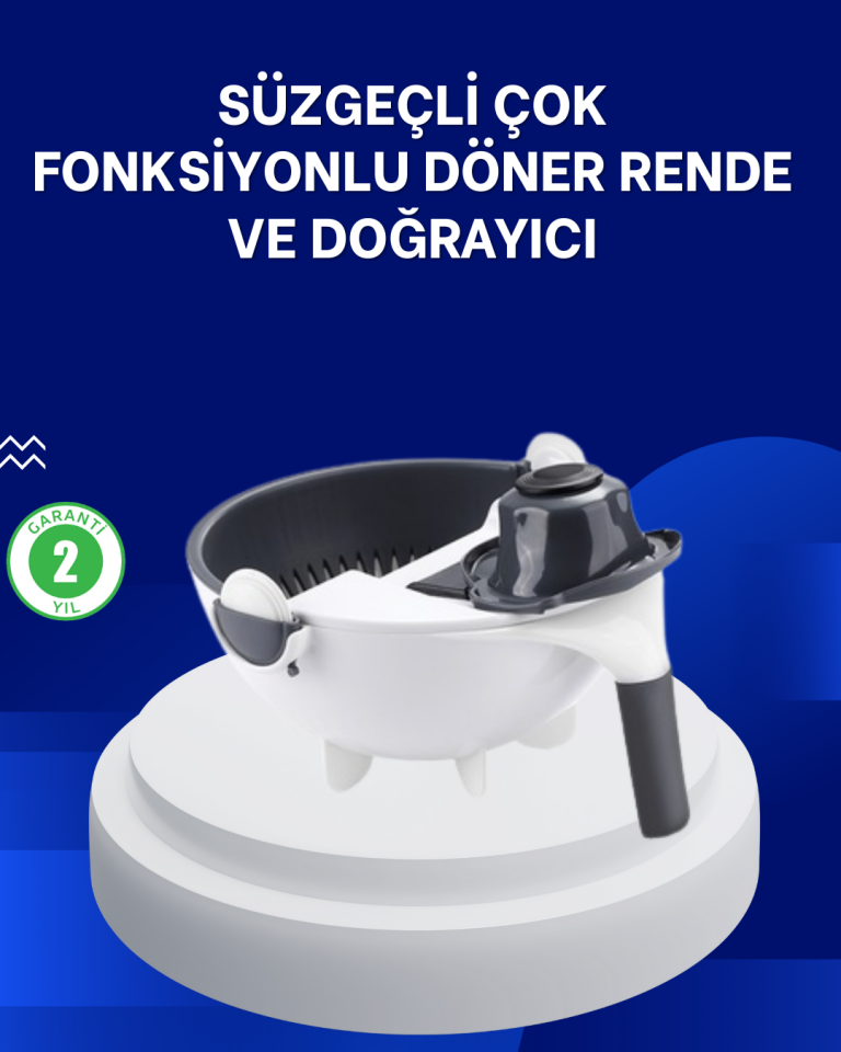 Mutfak İçin Pratik 5 Bıçaklı Rende ve Süzgeç Seti - Lisinya