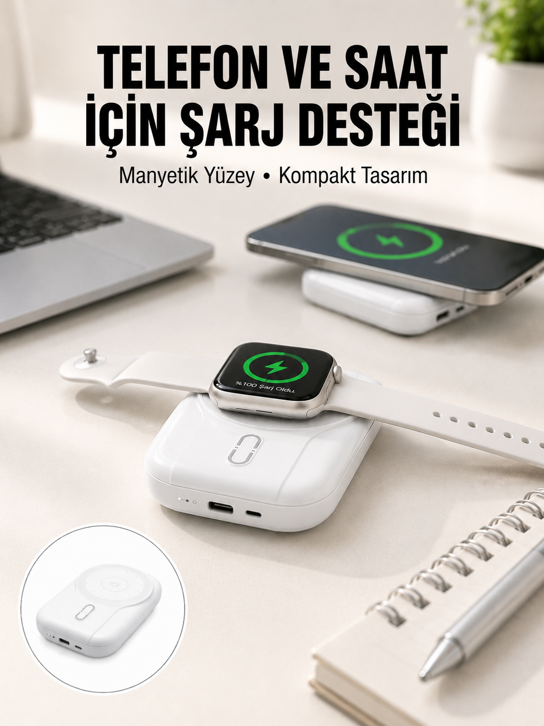 Yüksek Kapasiteli 22.5W Hızlı Şarj Taşınabilir Powerbank Yeni Nesil - Lisinya