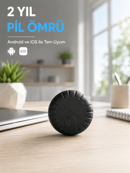 Mini GPS Takip Cihazı Android iOS Destekli Çanta Cüzdan Araç ve Valiz Konum Bulucu - Lisinya