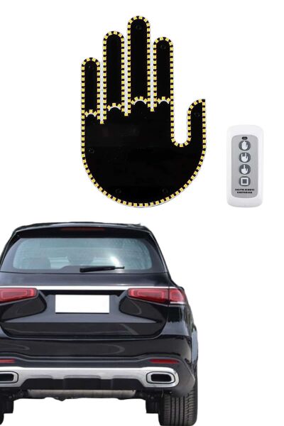 Uzaktan Kumandalı El Orta Parmak Led Araç Camına Özel Yeni Nesil - Lisinya