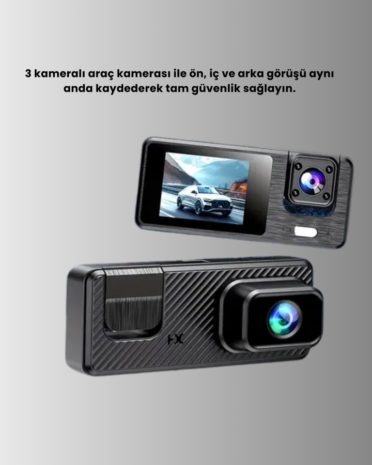 Geri Görüş Monitörlü Araç Kamerası | 2 İnç Ekran, Hareket Algılama - Lisinya