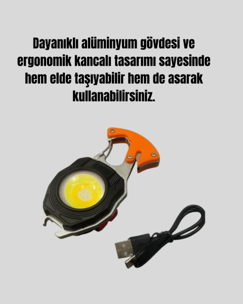 Taşınabilir Çok Amaçlı LED Işıklı Anahtarlık - Lisinya