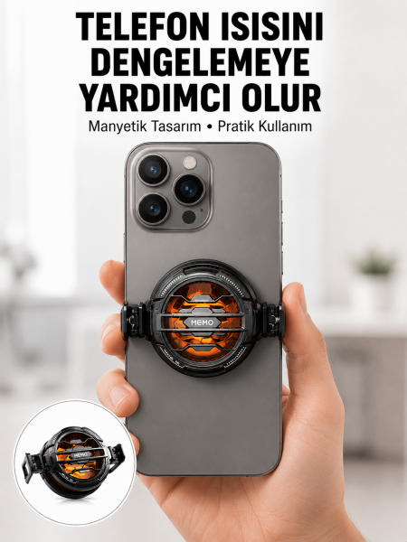 Mobil Oyunlar İçin Serinletici Telefon Fanı | Sessiz Çalışma | Geniş Kıskaçlı Tasarım Yeni Nesil - Lisinya