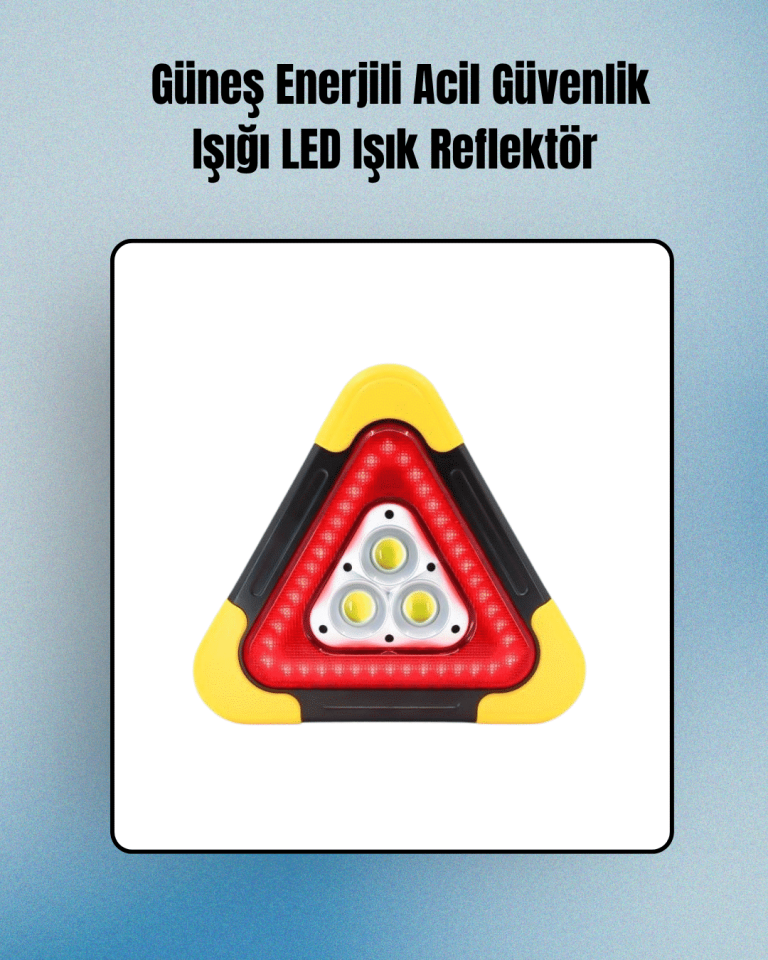 2000mAh Kapasiteli Taşınabilir Üçgen Park Lambası - Lisinya