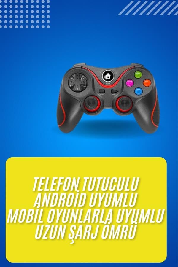 Kablosuz Oyun Kolu Bluetooth Joystick Gamepad Android Uyumlu - Lisinya
