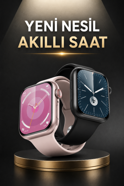 Akıllı Saat Alarm ve Titreşim Uyku ve Sağlık Takibi GPS Uyumlu Nabız Ölçer Sesli Görüşme - Lisinya