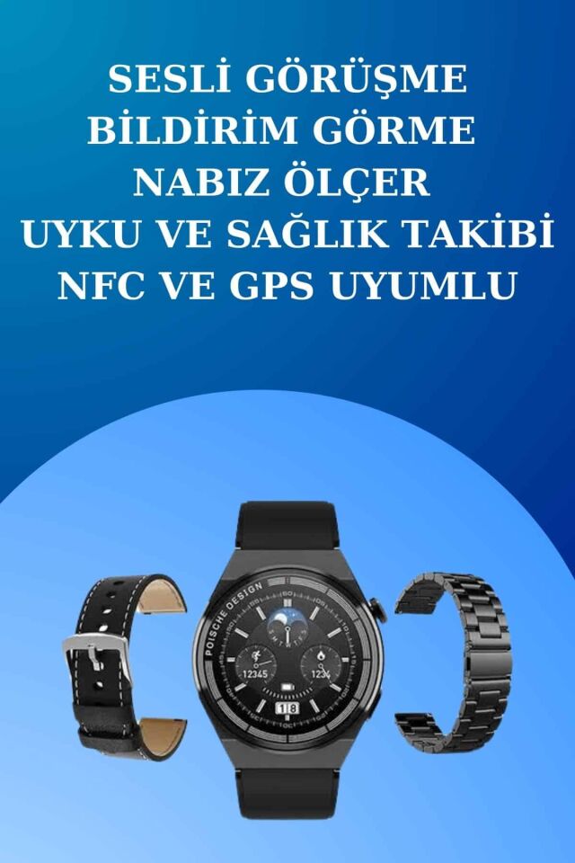 Akıllı Saat ve Kulaklık Seti Dokunmatik Ekran 5.0 Bluetooth Bağlantılı Sesli Görüşme - Lisinya