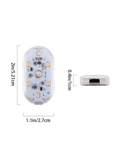 Araç İçi Dekorasyon İçin Manyetik ve Yapışkanlı LED Ambiyans Lambası