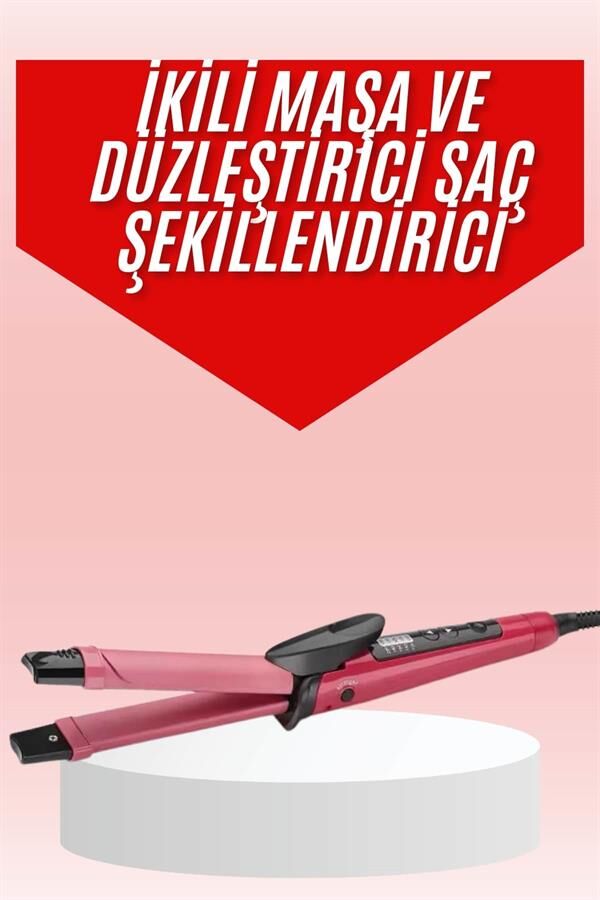 Saç Şekillendirici Düzleştirici ve Maşa Özellikli Şekillendirici Seramik Kaplama - Lisinya