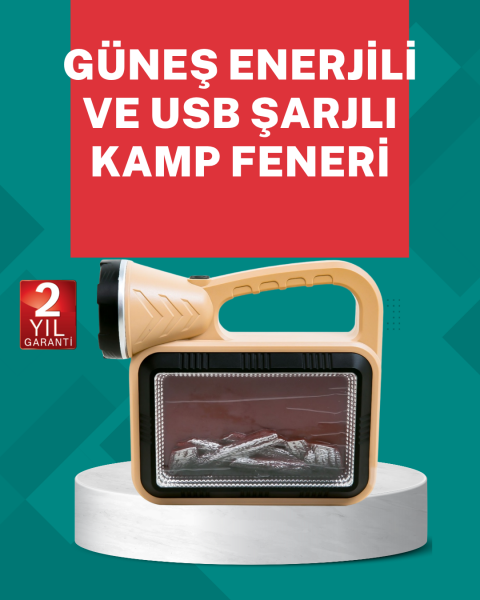 Alev Efektli Güneş Enerjili Lamba – Su Geçirmez - Lisinya