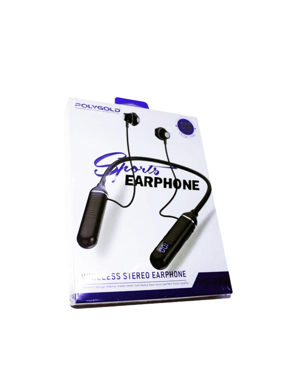 Polygold PG-100 Boyun Askılı Kablosuz Kulaklık – 200 Saat Bekleme Süresi, Stereo Ses, Mikrofonlu - Lisinya