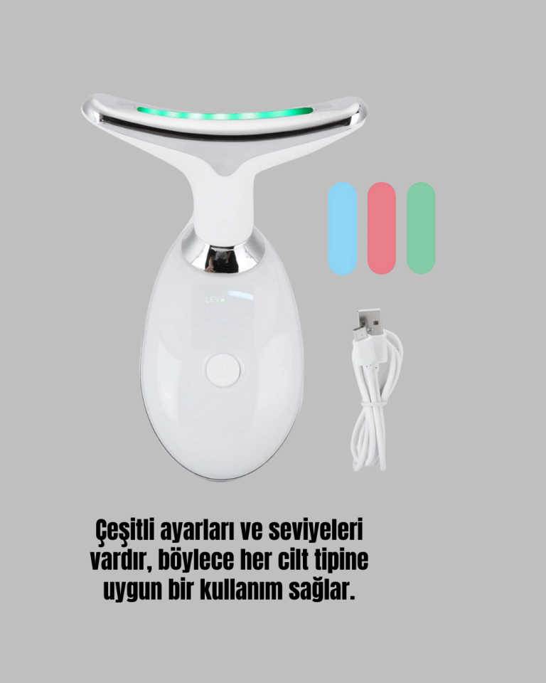Kırışıklık Önleyici Güzellik Cihazı | Mikro Akım Masaj ve Isı Terapisi - Lisinya