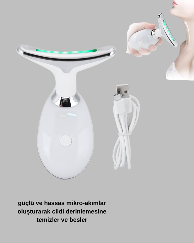 Kırışıklık Önleyici Güzellik Cihazı | Mikro Akım Masaj ve Isı Terapisi - Lisinya