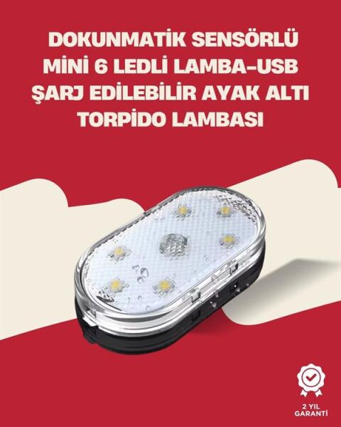 Uzun Ömürlü Lityum Bataryalı, Kompakt Araba İç Mekan LED Işıklar
