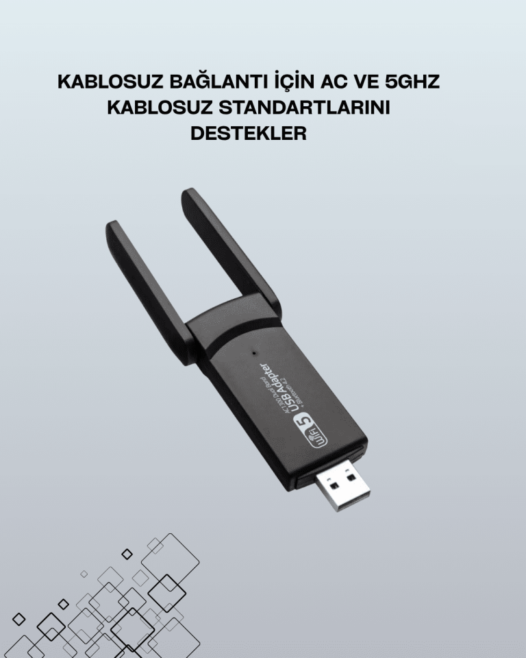 USB 3.0 Wireless Adaptör – 2.4GHz & 5GHz Destekli - Lisinya