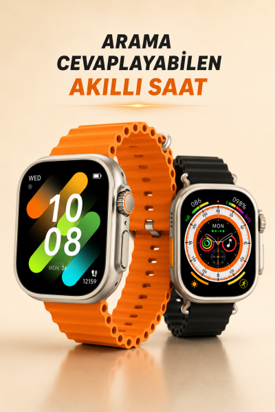Kablosuz Şarjlı, Çağrı ve Müzik Kontrolü Sağlayan Akıllı Saat - Lisinya