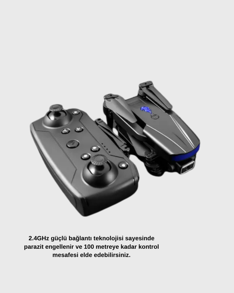 Wi-Fi Bağlantılı 4K Drone Katlanabilir ve 360° Takla Özellikli - Lisinya