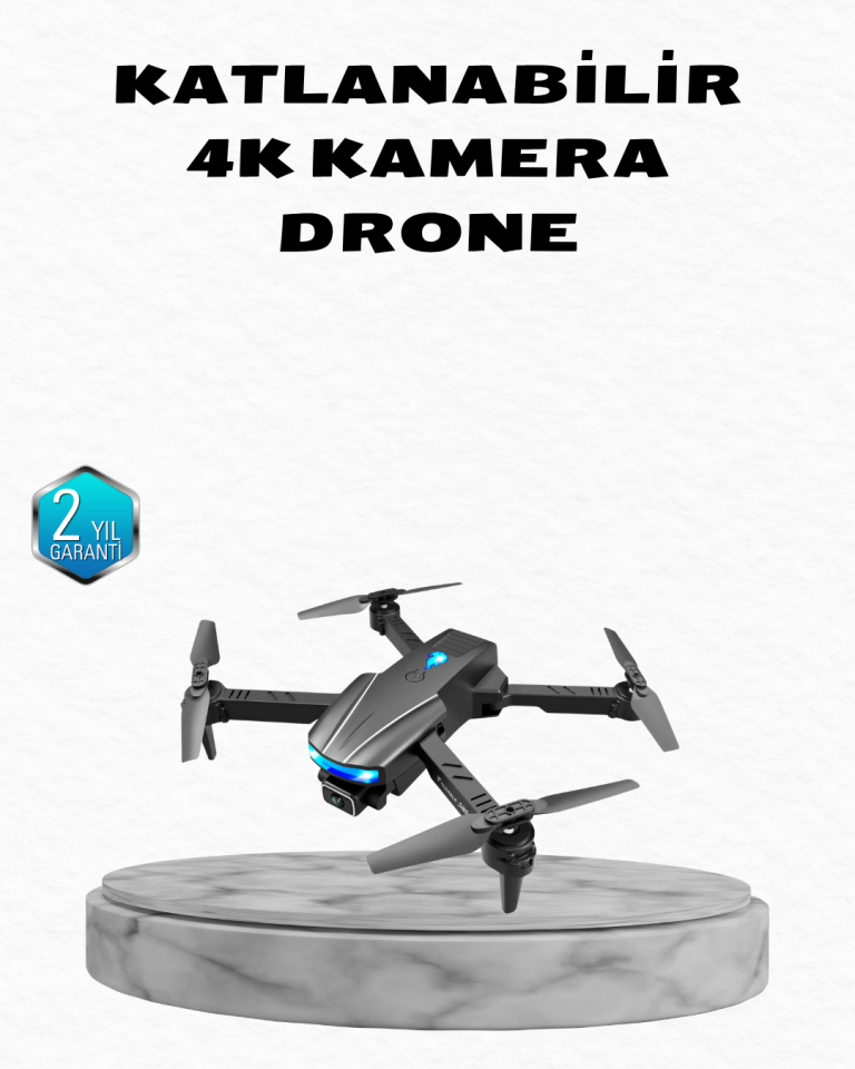 4K Kamera Özellikli Katlanabilir Drone Wi-Fi ve Yükseklik Sabitlemeli - Lisinya